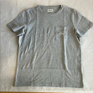 Taylor Stitch Heavy Bag Gray Classic Short Sleeve Tee